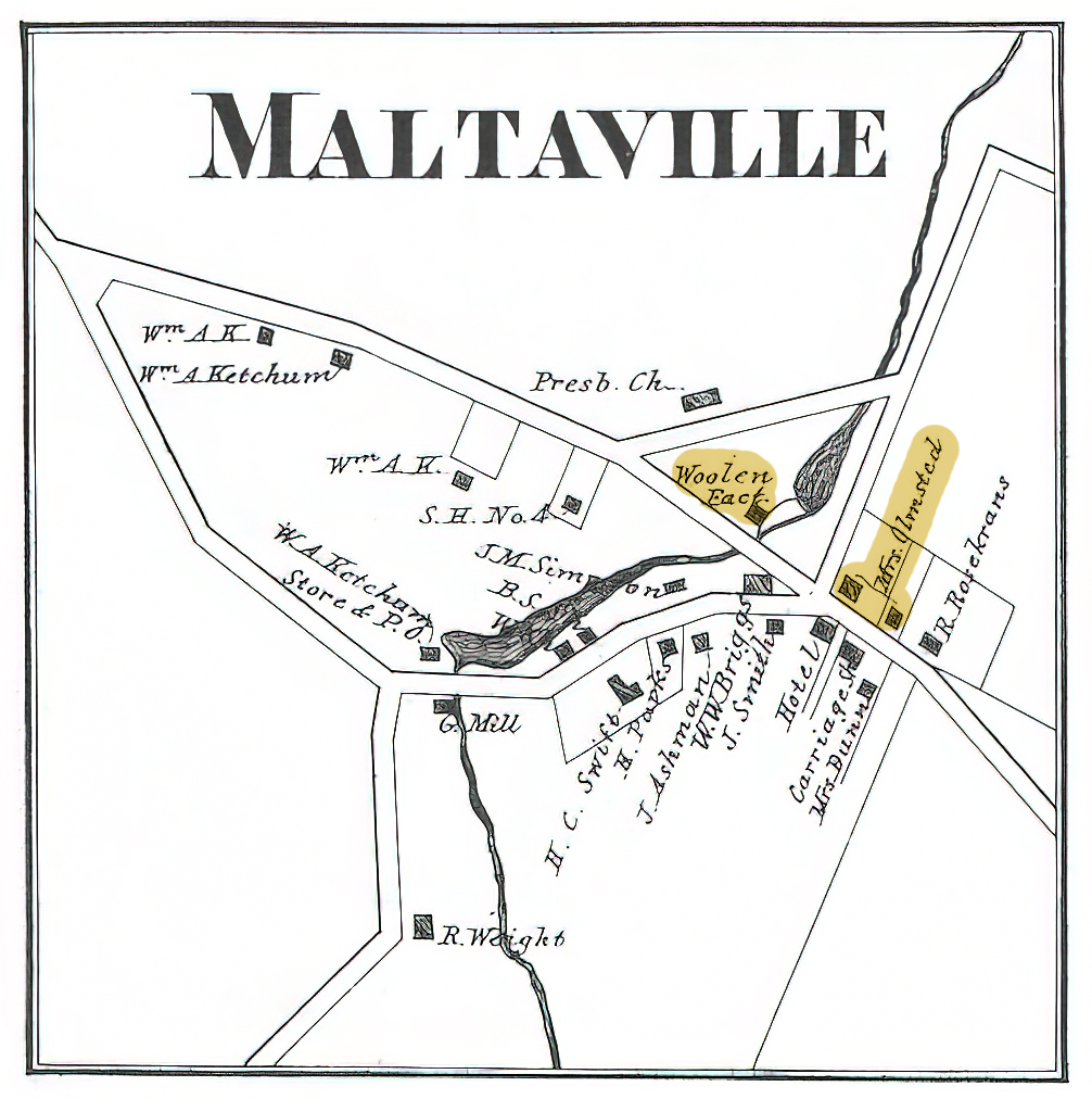 1866 Atlas Maltaville Map